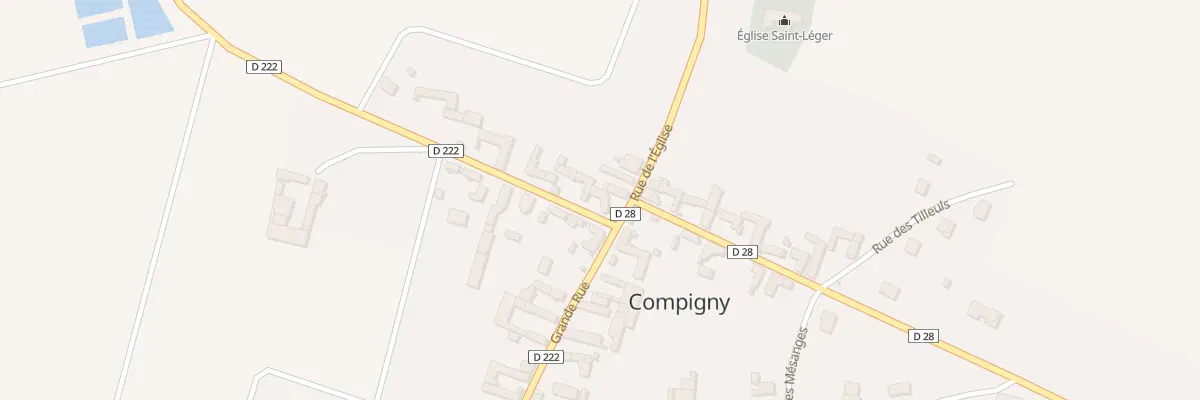 Plan du 2 Rue des Etangs à Compigny