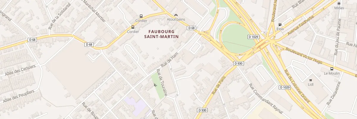 Plan du 9 Rue de Ham à Saint-Quentin