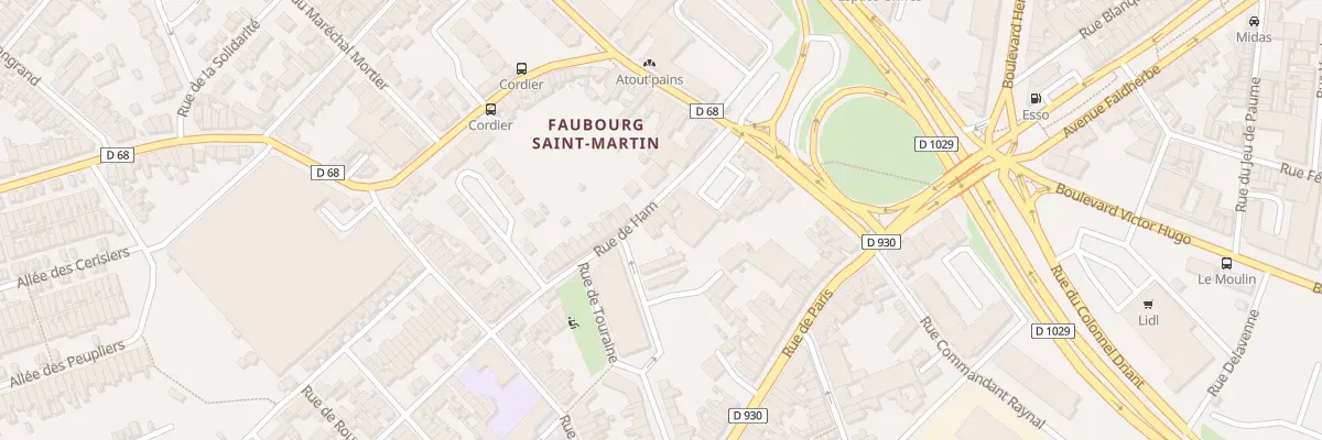 Plan du 7 Rue de Ham à Saint-Quentin
