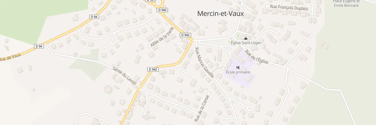 Plan du 5 Rue de Paris à Mercin-et-Vaux