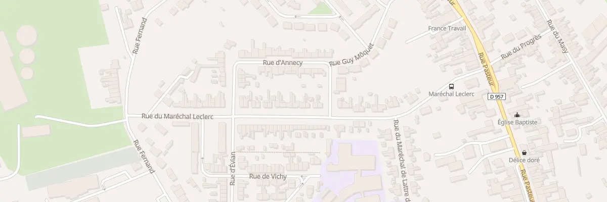 Plan du 34 Rue du Marechal Leclerc à Somain