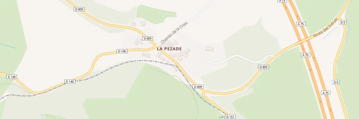 Plan du 5088 La Pezade à La Couvertoirade