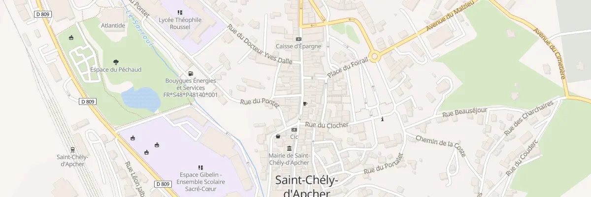 Plan du 1 Rue du Toural à Saint-Chély-d’Apcher