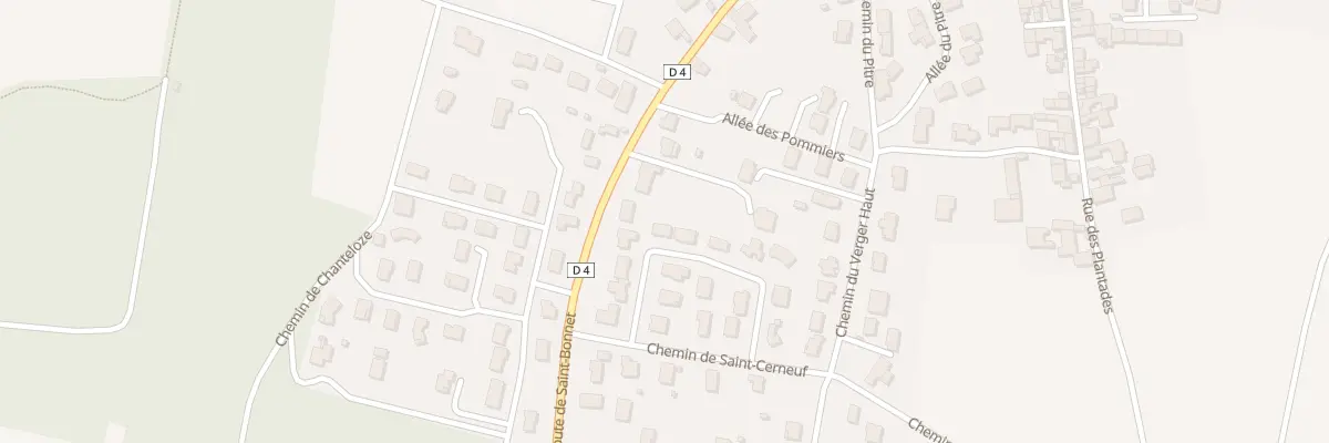 Plan du 6 All du Verger Bas à Chauriat