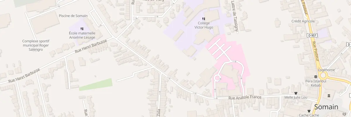 Plan du 52B Rue Anatole France à Somain