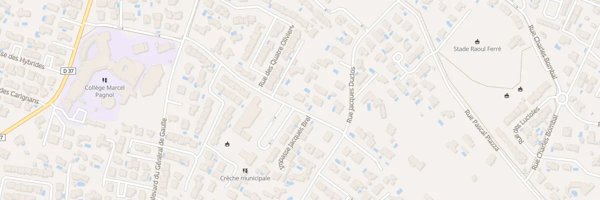 Plan du 14B Rue Georges Brassens à Sérignan
