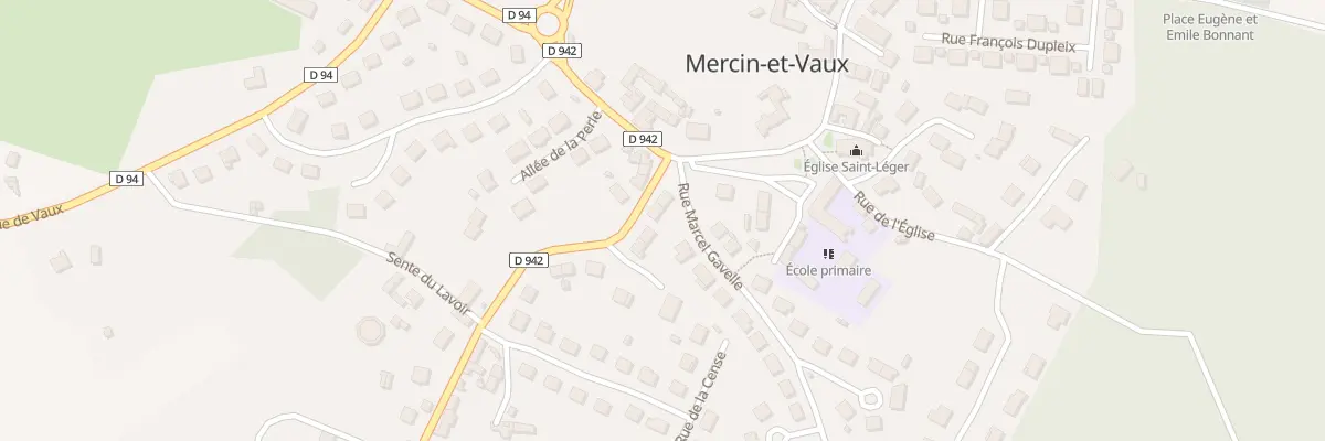 Plan du 3 Rue de Paris à Mercin-et-Vaux