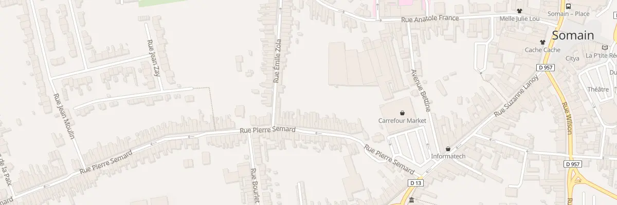 Plan du 38 Rue Pierre Semard à Somain