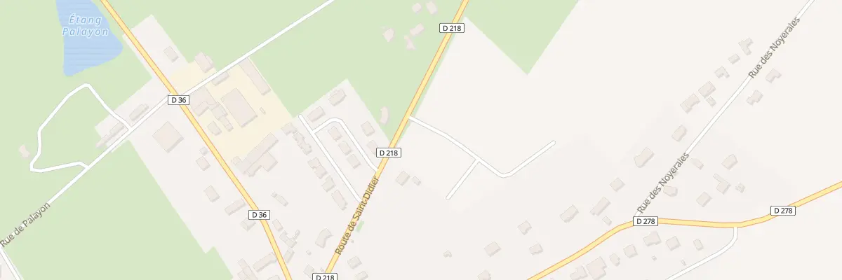 Plan de Rte de Saint Didier à Broût-Vernet