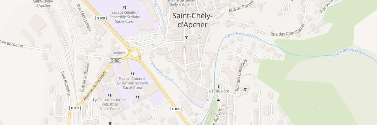 Plan du 18 Rue Théophile Roussel à Saint-Chély-d’Apcher
