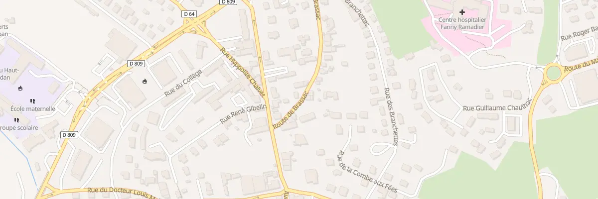 Plan du 3 Rte de Brassac à Sainte-Eulalie