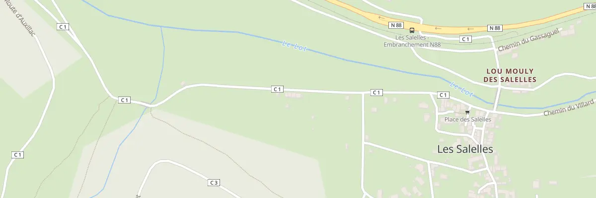 Plan du 5062 Les Salelles aux Salelles