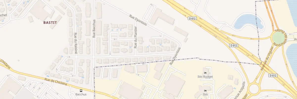 Plan du 243 Rue du Taste Vin à Béziers