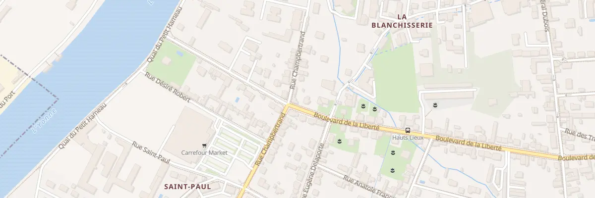 Plan du 29 Bd de la Liberté à Sens