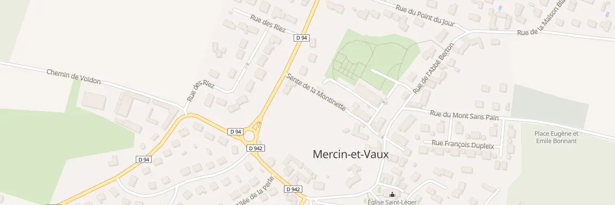 Plan du 10 Rue Claude Debussy à Mercin-et-Vaux