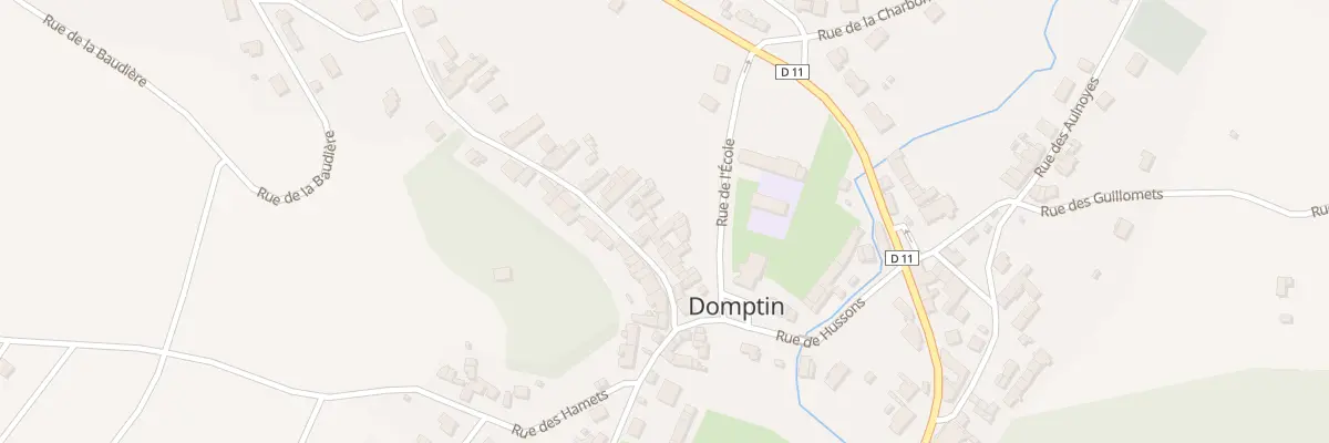 Plan du 10 Rue de la Grange des Bois à Domptin