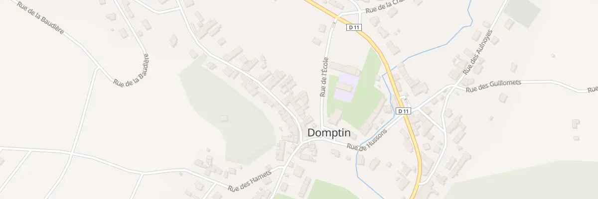 Plan du 8 Rue de la Grange des Bois à Domptin