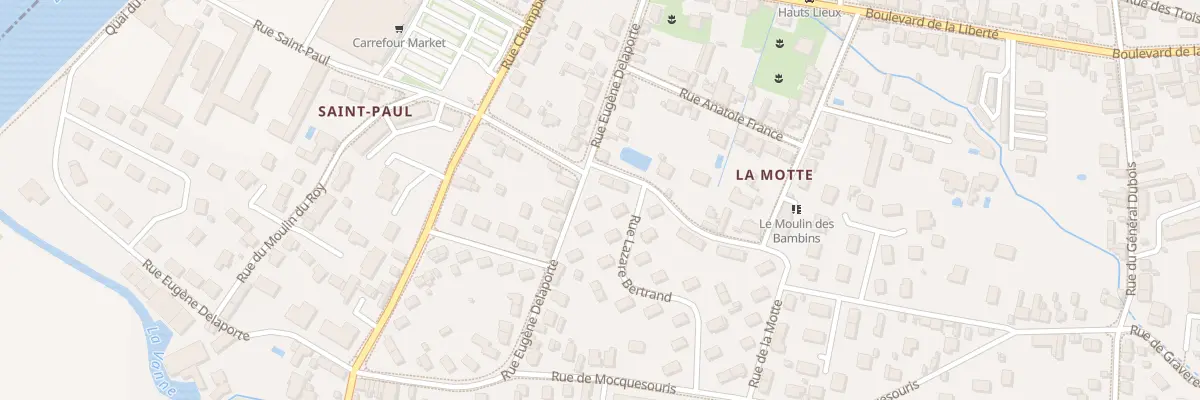 Plan du 17 Rue Eugène Delaporte à Sens