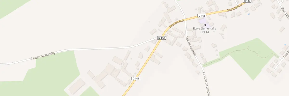 Plan du 64 Gr Gd Rue à Séranvillers-Forenville