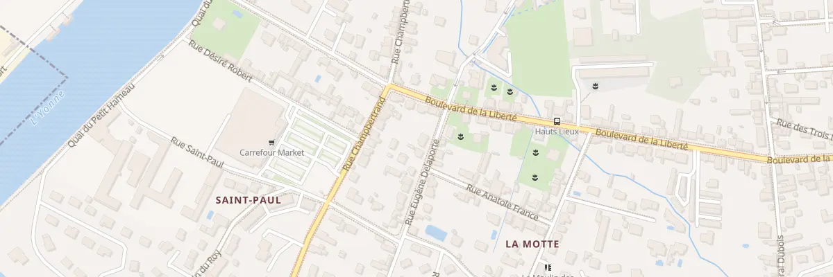 Plan du 4 Rue Eugène Delaporte à Sens