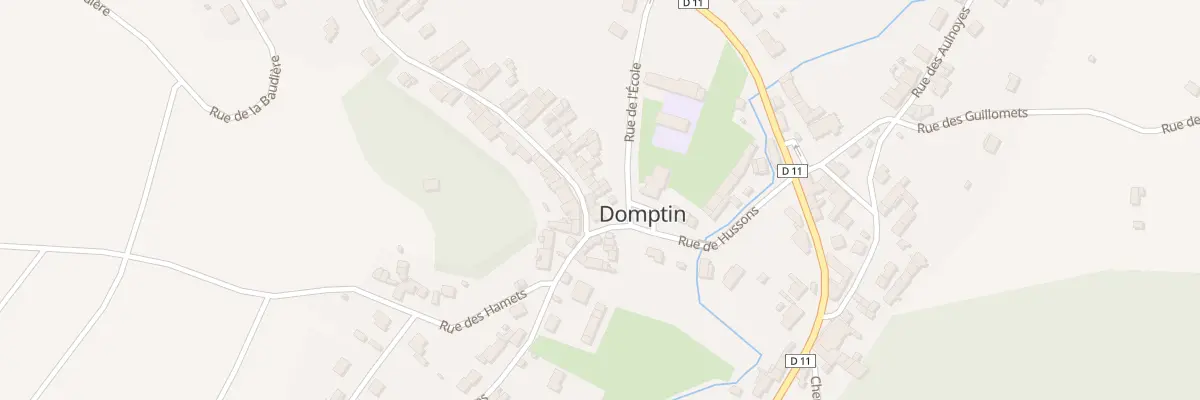 Plan du 2 Rue de la Grange des Bois à Domptin