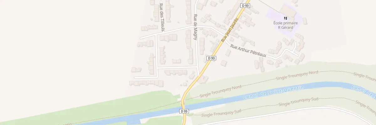 Plan du 1 Rue de Magny à Lehaucourt