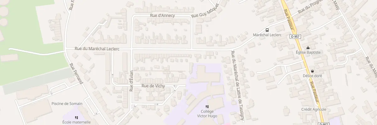 Plan du 29 Rue du Marechal Leclerc à Somain