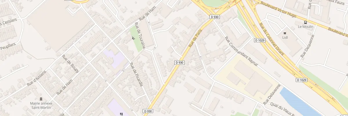 Plan du 36 Rue de Paris à Saint-Quentin