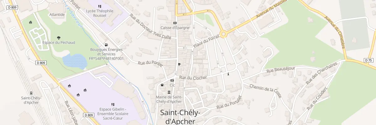 Plan du 11B Rue du Barruel à Saint-Chély-d’Apcher