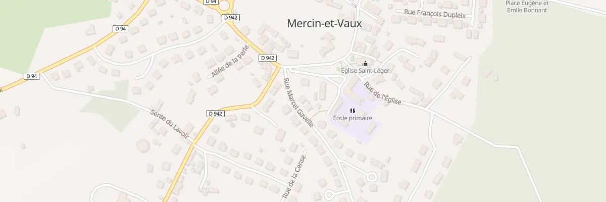 Plan du 1 Rue Marcel Gavelle à Mercin-et-Vaux
