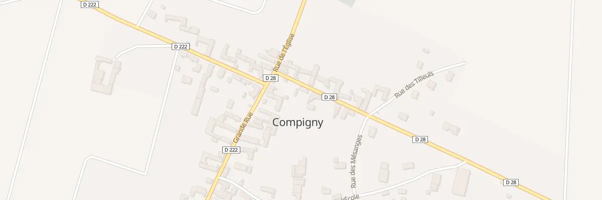 Plan du 2 Rue des Bordes à Compigny