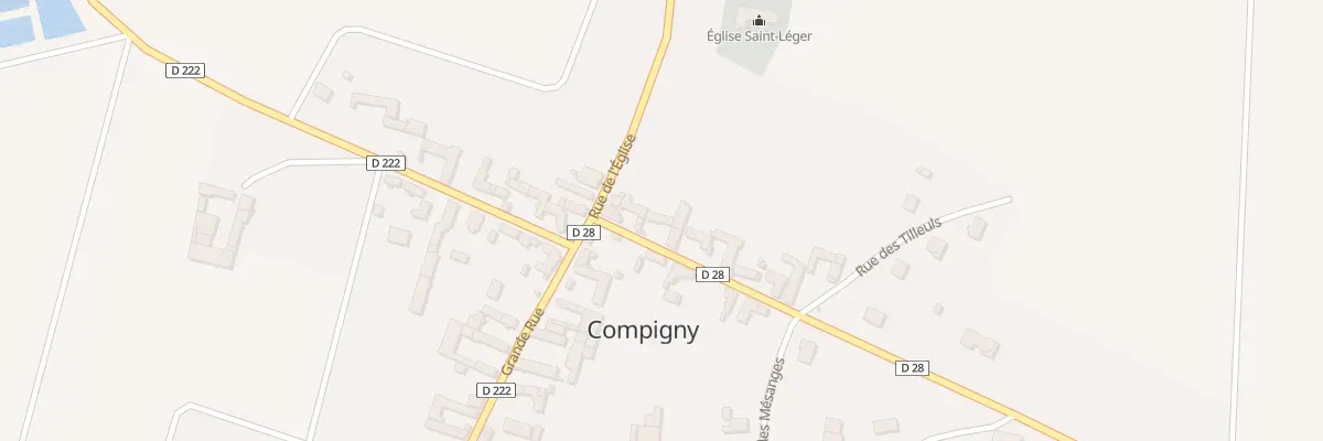 Plan du 3 Rue des Bordes à Compigny