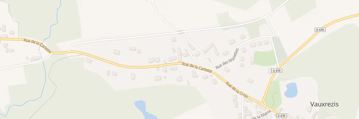 Plan du 4 Rue de la Carlette à Vauxrezis
