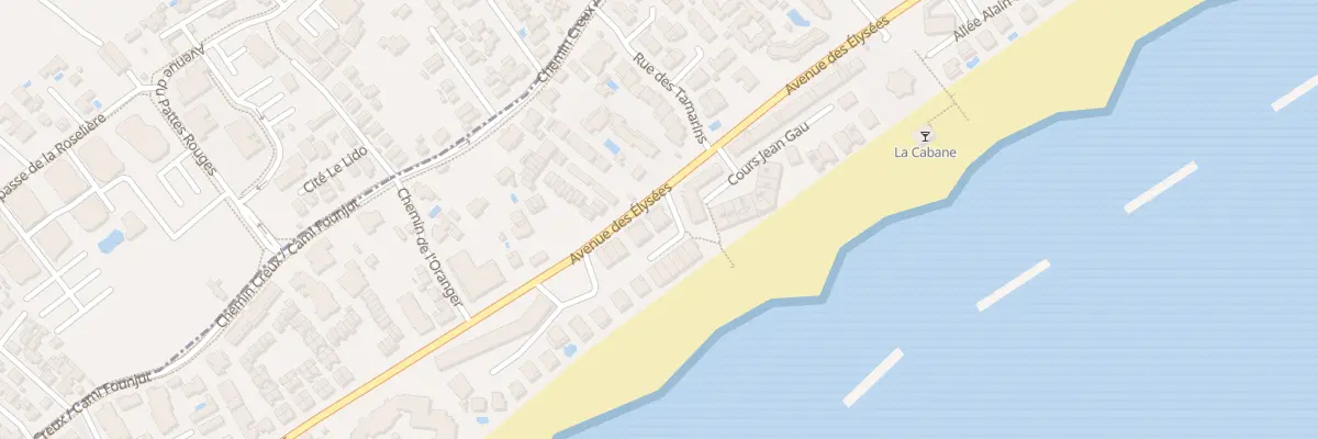 Plan du 20 Av des Elysées à Valras-Plage