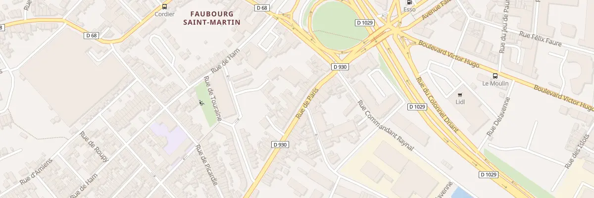 Plan du 20B Rue de Paris à Saint-Quentin