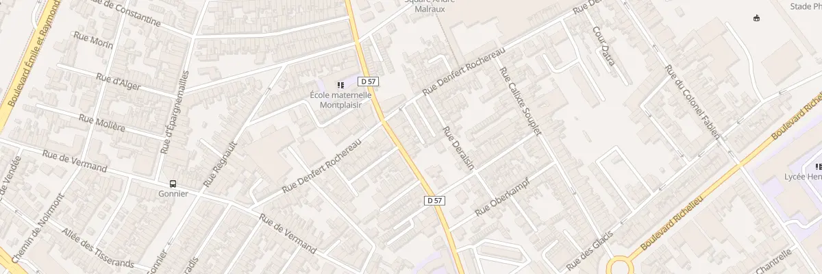 Plan du 62 Rue de la 3 Eme Dim à Saint-Quentin