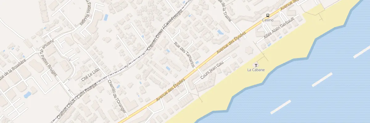 Plan du 3 Rue des Tamarins à Valras-Plage