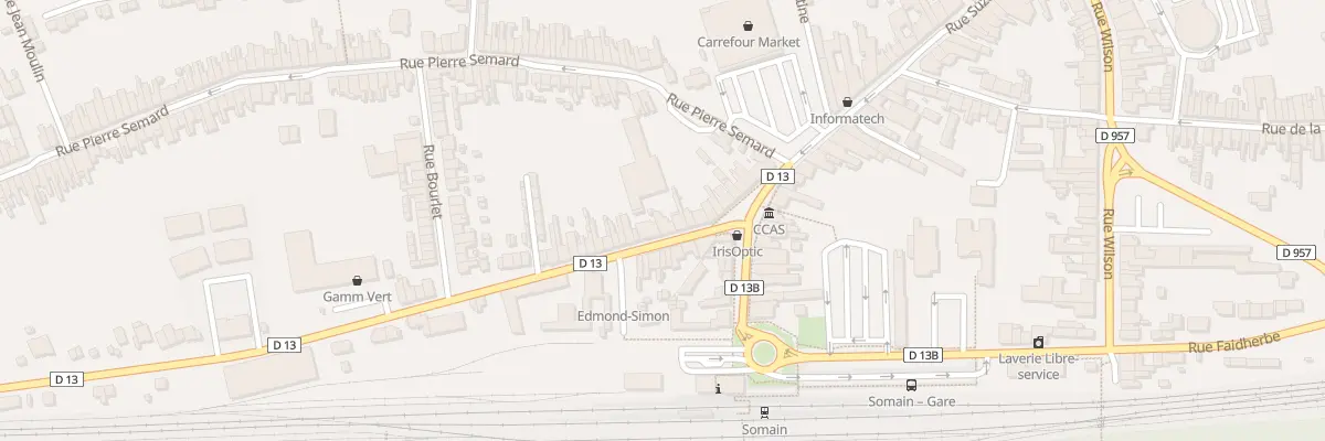 Plan du 14 Rue Edmond Simon à Somain