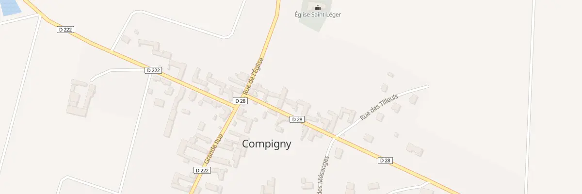 Plan du 5 Rue des Bordes à Compigny