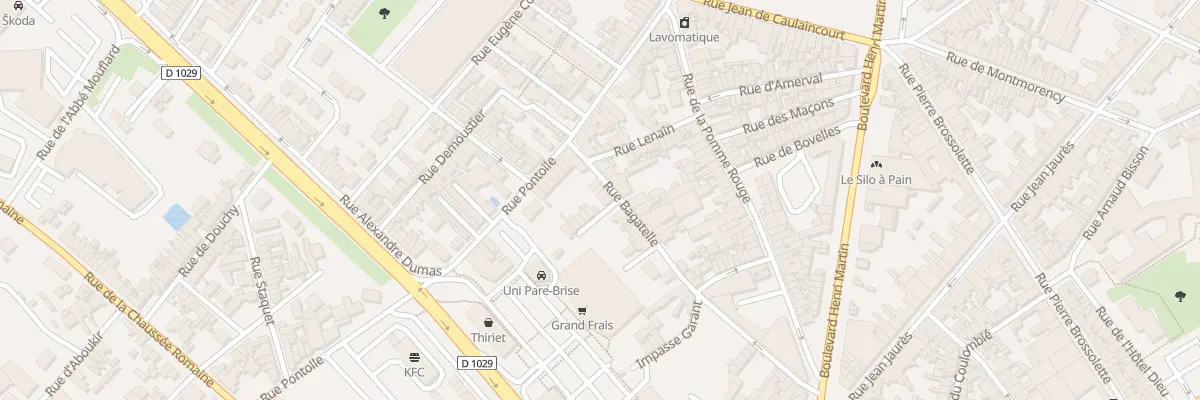 Plan du 33 Rue de Bagatelle à Saint-Quentin