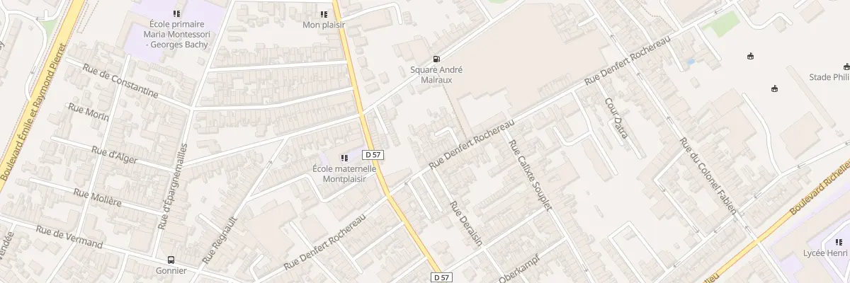Plan du 134B Rue Denfert Rochereau à Saint-Quentin