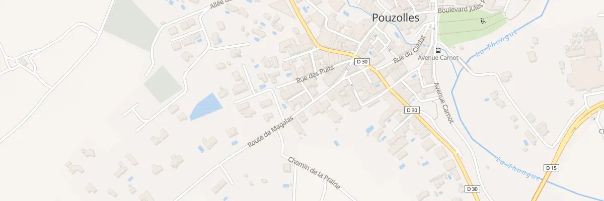Plan du 16 Av Albert 1er à Pouzolles