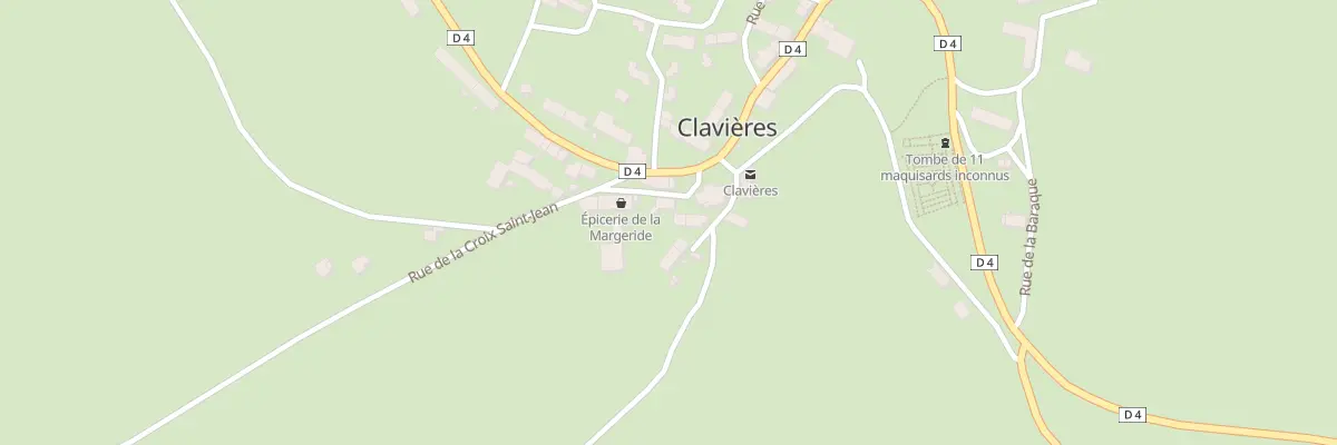 Plan du 4 Rue du Marché à Clavières