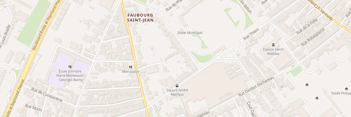Plan du 21 Rue Olivier Deguise à Saint-Quentin