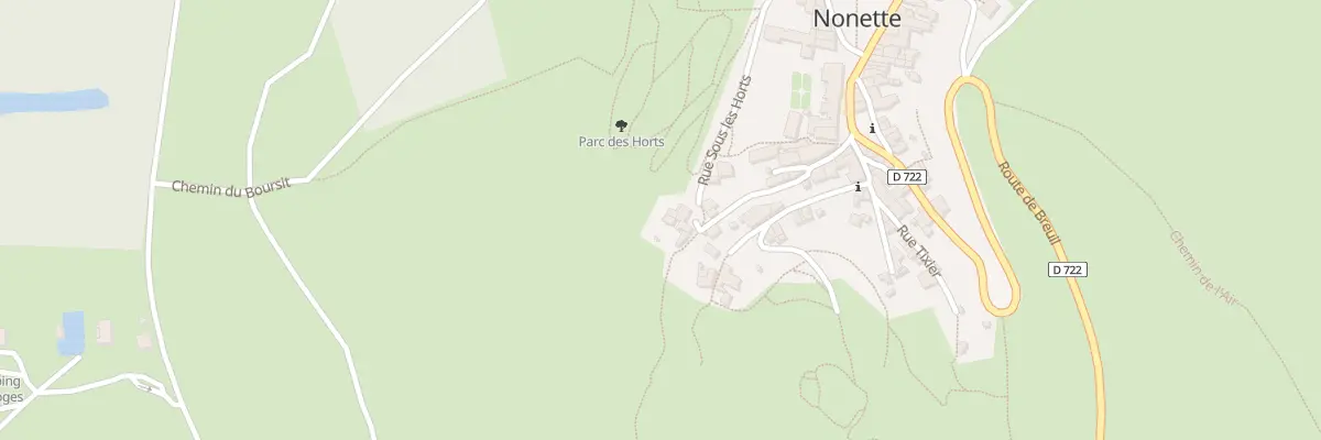Plan du 20 Rue du Bourguet à Nonette-Orsonnette
