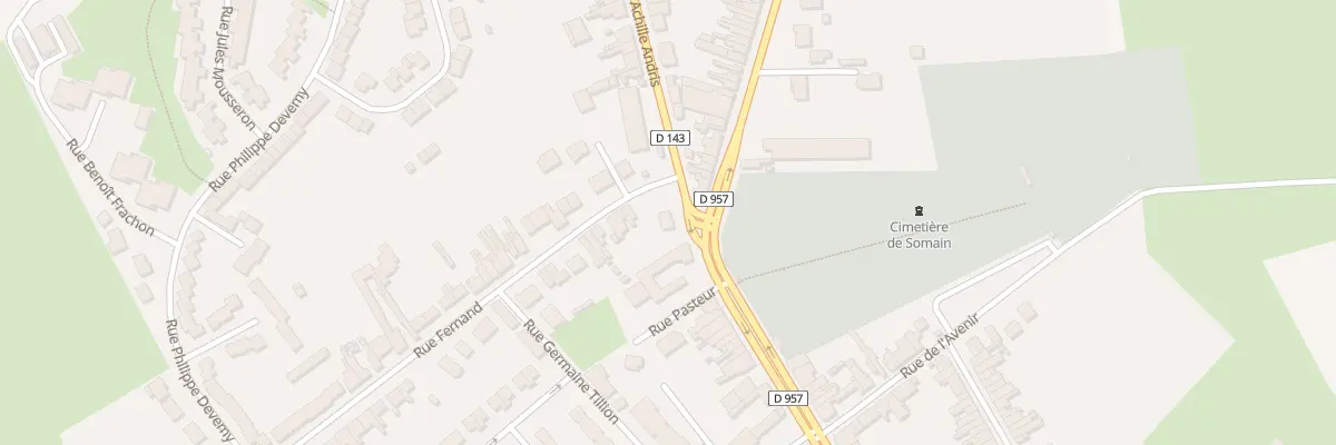 Plan du 125 Rue Pasteur à Somain
