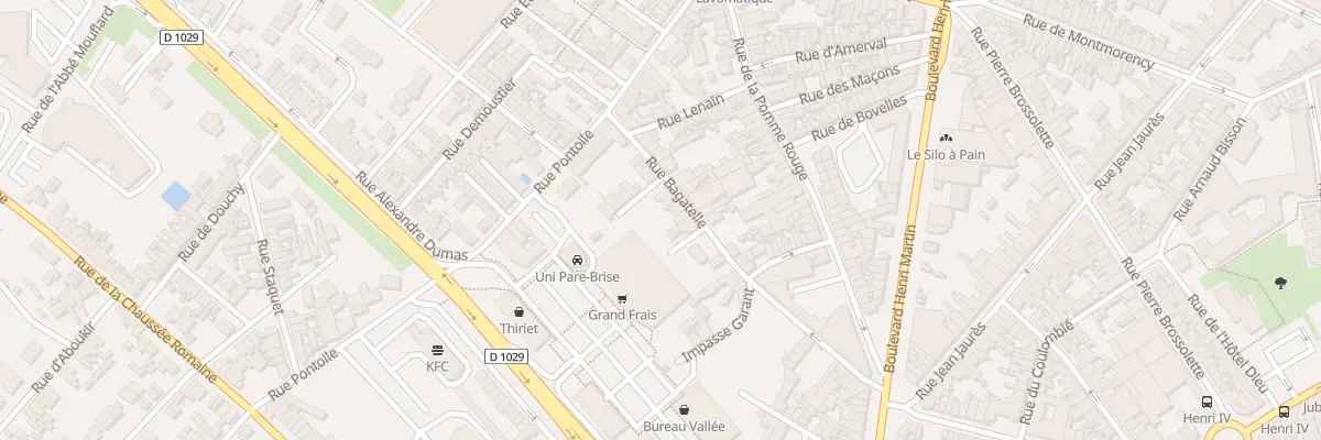 Plan du 25 Rue de Bagatelle à Saint-Quentin