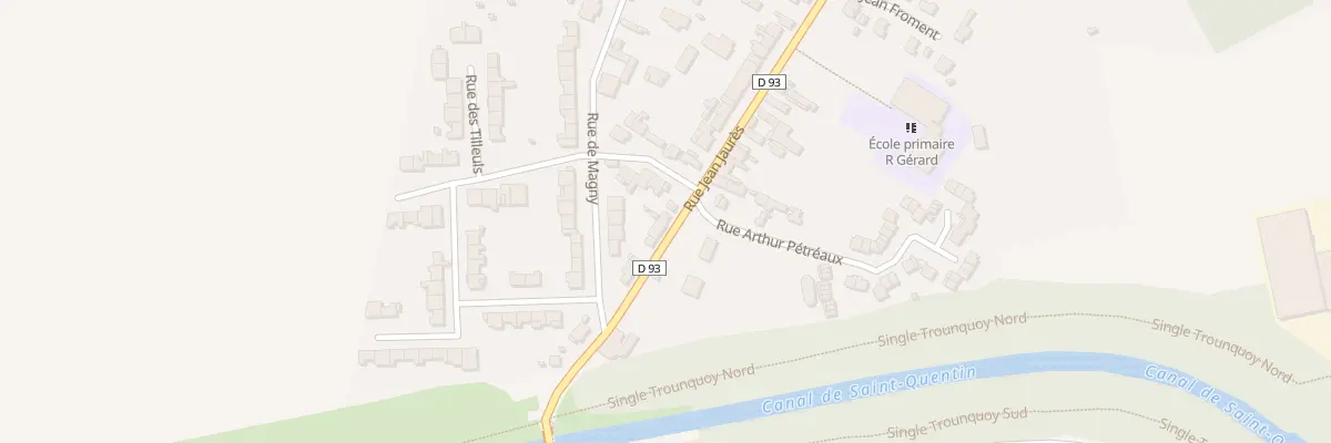 Plan du 7 Rue Jean Jaurés à Lehaucourt