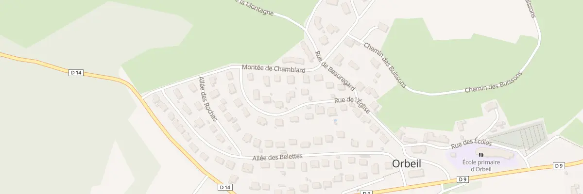 Plan du 14 Rue de l’église à Orbeil