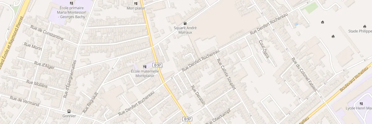 Plan du 128 Rue Denfert Rochereau à Saint-Quentin